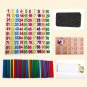 Kids Math Counting Educational Toys Learning Number Sticks Blackboard Wooden