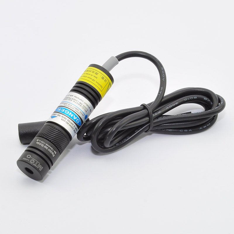 MTOLASER 200mW 405nm Blue-violet Cross Laser Module Generator Variable Focus Industrial Marking Posi