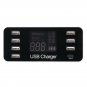 40W 7 USB Type-C Charger LCD Screen Desktop Fast Charging Station Charger