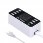 40W 7 USB Type-C Charger LCD Screen Desktop Fast Charging Station Charger
