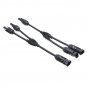 1 Pair MC4 Y Connector Cable Plug Solar Panel IP67 Branch Connector Solar Panel Adaptor Cable Connec