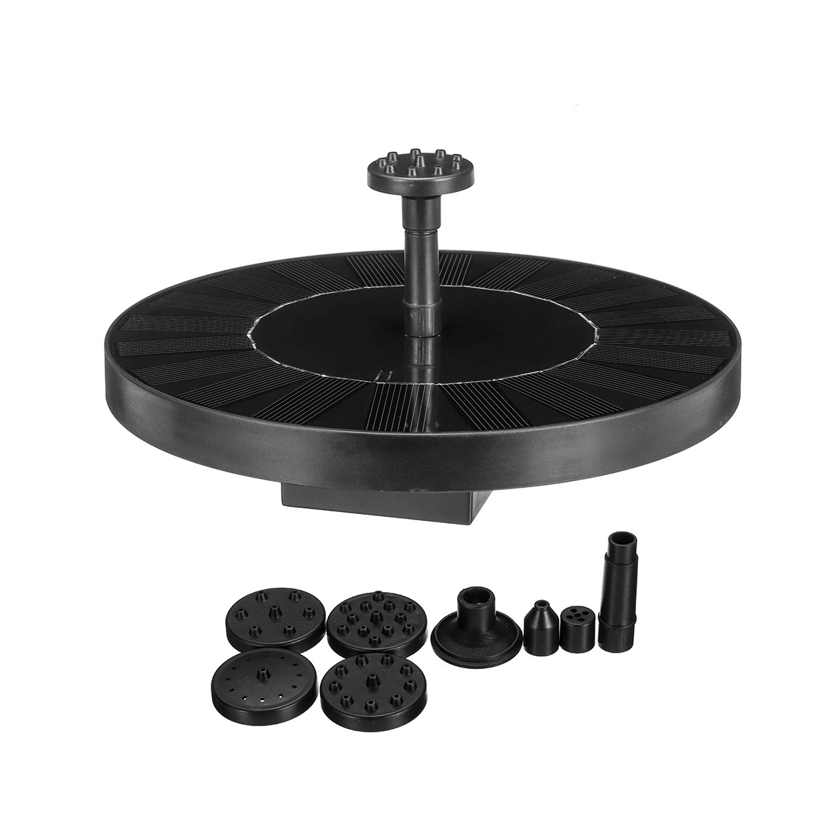 2.0W Solar Fountain Solar Birdbath Fountain Solar Powered Fountain Pump Solar Water Fountain for Poo