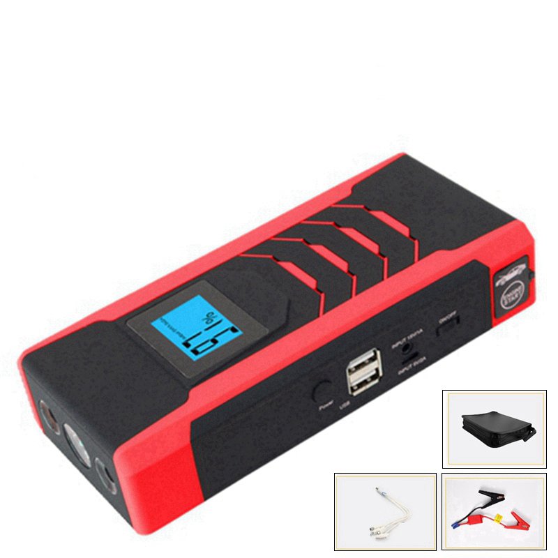 89800mAh 12V Auto Battery Booster Power Bank with 3LED Light Flashlight 2USB Battery Charger Portabl