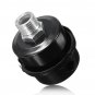 MPT1/2Inch 20mm Thread Dia Black Metal Air Compressor Intake Filter Noise Muffler Silencer