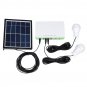 Solar Powered System Generator Panel Power Storage Charger Outdoor USB LED Bulb Lamp