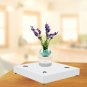 White Rotating Magnetic Levitation Floating Show Shelf Display Platform Bearing Up to 400G