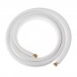 3.0M 6*10mm Air Conditioner Fittings Coil Tube Insulated Pure Copper Aluminum Pipes