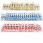 100Pcs Welding Ring Terminal + Black Heat Shrink Tube Welded Sleeve Waterproof Solder Seal Wire Conn