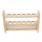 6 Holes Test Tube Rack Testing Tubes Clip Holder Stand Dropper Wood Lab Supplies 6 Hole diameter 25m