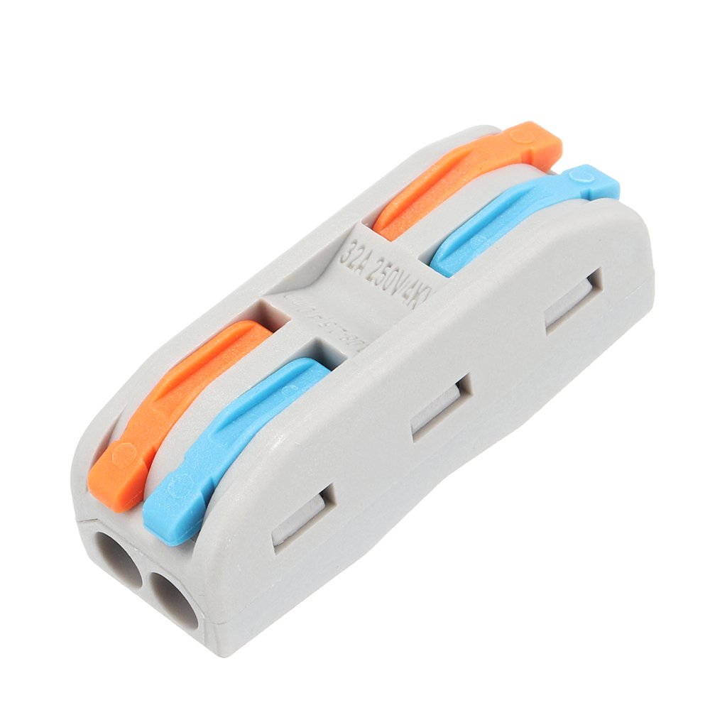 Excellway PCT-2 2Pin Colorful Docking Connector Electrical Connectors Wire Terminal Block Universal 