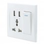 10A Dual USB Plug Power Socket Wall AC DC Charger Switch Outlet Adapter Port