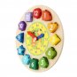 Wooden Clock Shape Sorting Preschool Puzzle Blocks Toddler Kids Educational Toys