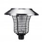 Solar Electric Shock Mosquito LED Light Fly Bug Insect Zapper Killer Trap Lamp Intelligent Light-con