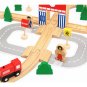 50PCS/Set DIY Educational Wooden Railway Train Track Slot Xmas Kids Jigsaw Puzzle Toy