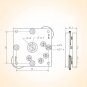 MTOLASER BK60A-22 Tilting 2-axis Platforms Optics Two-Dimensional Position Adjustment Y-Axis Space F