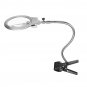 Magnifier LED Light Magnifying Glass w/ Clamp Lamp Flexible Clip on Desktop
