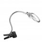 Magnifier LED Light Magnifying Glass w/ Clamp Lamp Flexible Clip on Desktop