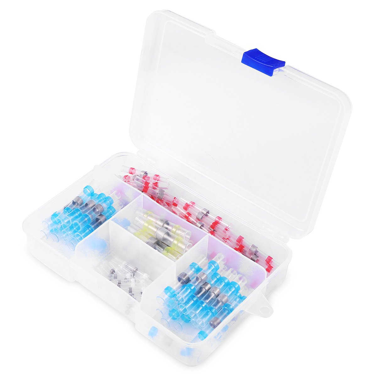 120PCS Solder Seal Wire Connectors Heat Shrink Butt Connector Waterproof Insulated Electrical Butt W