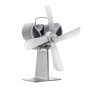 4 Small Blades Heat Powered Wood Stove Fan for Log Wood Burner Fireplace Eco Fan