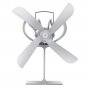 4 Small Blades Heat Powered Wood Stove Fan for Log Wood Burner Fireplace Eco Fan