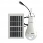 20W Solar Power USB Rechargeable Camping Light Bulb 5-Modes W/ Solar Panel 3m Cable