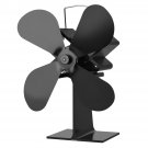4 Blades Heat Powered Wood Stove Fan 203CFM Eco Fan For Wood Stoves Home Fireplace Fan Efficient Hea