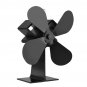 4 Blades Heat Powered Wood Stove Fan 203CFM Eco Fan For Wood Stoves Home Fireplace Fan Efficient Hea