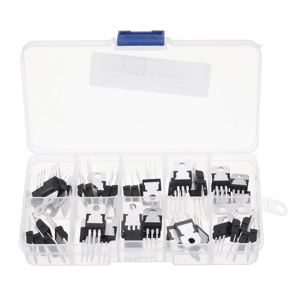 10Value 50PCS Voltage Regulator Tube LM317T L7805 L7806 L7808 L7809 L7810 L7812 L7815 L7818 L7824 Tr