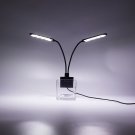 LED Aquarium Light, Saltwater Freshwater Fish Tank Clip On Lamp for Coral, Planted Nano Aquarium Tan