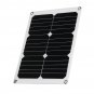 15W Monocrystalline Solar Panel Dual USB Output Solar Powered Panel With Charger Battery clip