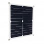 14W Monocrystalline Solar Panel Dual USB Output Solar Powered Panel Sucker Mountaineering Buckle