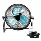 12 Inch Brushless Cooling Fan Metal Smashing Fan Household Industrial Power Fan 12V DC Battery Rharg