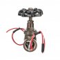 Iron Black Vintage Steampunk 1/2 Inch Stop Valve Light Switch With Wire Pass Thru