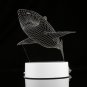 Acrylic Shark Color Changeable 3D LED Touch Control Table Lamp Holiday Gifts Decorations