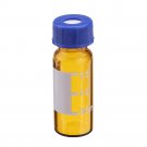 100Pcs/Set 2ml Graduated Brown Sample Vials Autosampler Vials Bottles Threaded Vial w/ Write-on Spot