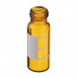 100Pcs/Set 2ml Graduated Brown Sample Vials Autosampler Vials Bottles Threaded Vial w/ Write-on Spot