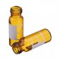 100Pcs/Set 2ml Graduated Brown Sample Vials Autosampler Vials Bottles Threaded Vial w/ Write-on Spot