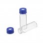 100Pcs/Set 2ml Ungraduated Clear Sample Vials Autosampler Vials Bottles Threaded Vial w/ Write-on Sp