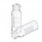 100Pcs/Set 2ml Graduated Clear Sample Vials Autosampler Vials Bottles Threaded Vial w/ Write-on Spot