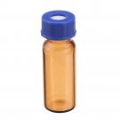 100Pcs/Set 2ml Ungraduated Brown Sample Vials Autosampler Vials Bottles Threaded Vials w/ Write-on S