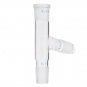 29/32 75 Degree Three-way Borosilicate Glass Distillation Adapter Connector Distilling Tube w/ Stand