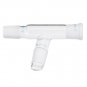 29/32 75 Degree Three-way Borosilicate Glass Distillation Adapter Connector Distilling Tube w/ Stand