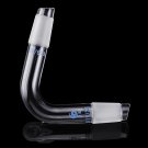 19/26 75 Degree Borosilicate Glass Distillation Adapter Connector Distilling Tube w/ Standard Ground
