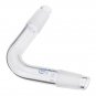 19/26 75 Degree Borosilicate Glass Distillation Adapter Connector Distilling Tube w/ Standard Ground