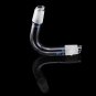 24/29 75 Degree Borosilicate Glass Distillation Adapter Connector Distilling Tube w/ Standard Ground