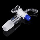 24/29Glass Adapter Vacuum Flow Control Adapter with Glass Stopcock Male Ground Joint to Right Angle 