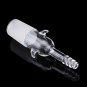 24/29 Glass Straight Vacuum Adapter Air Exhaust Connector Two Sides Ears Ground Joint to Hose Connec