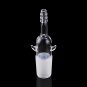 24/29 Glass Straight Vacuum Adapter Air Exhaust Connector Two Sides Ears Ground Joint to Hose Connec