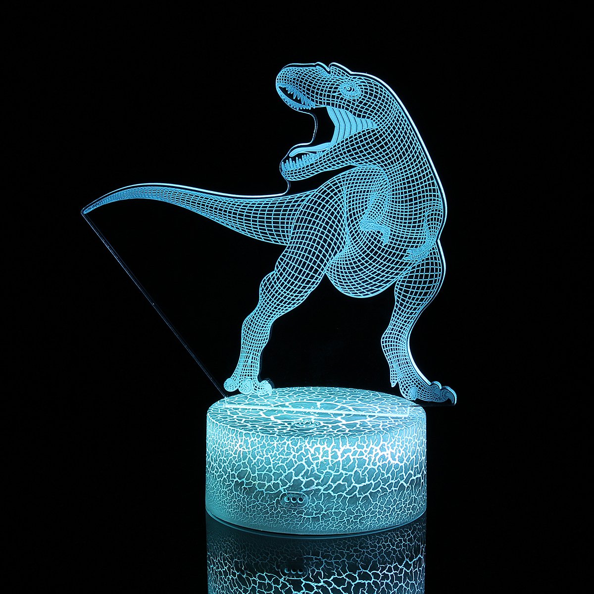 Remote & Touch Control 3D LED Night Light Dinosaur 7/16 Color Change LED Table Desk Lamp Kids Gift D