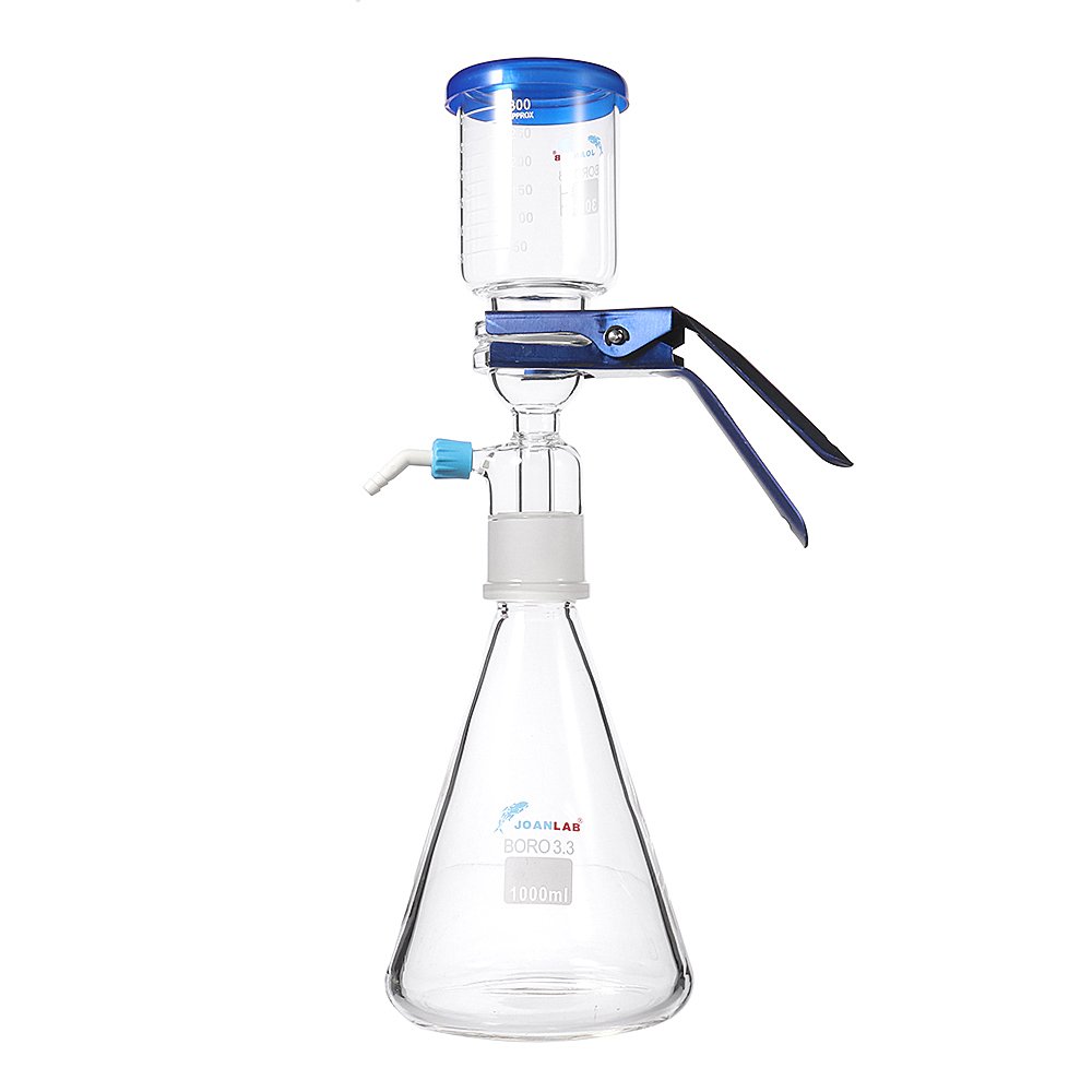 1000ml Glass Sand Core Vacuum Filtration Apparatus Liquid Solvent Filter Unit Device Flask Funnel Cl